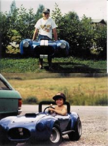 Mini AC Cobra Kaross + scoop + ryggstöd i sittbrunn